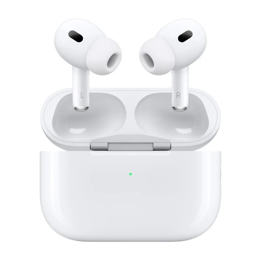 Apple Air Pods Pro 2. generácie, biele bezdrôtové slúchadlá (Magsafe puzdro)​